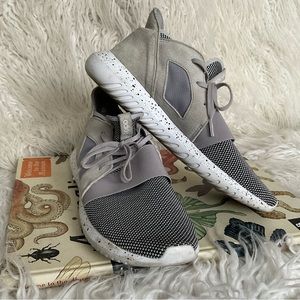 Adidas Womens Tubular Defiant Clear‎ Granite Leather Sneakers